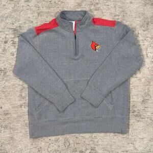 Louisville Cardinal Quarter Zip Size L